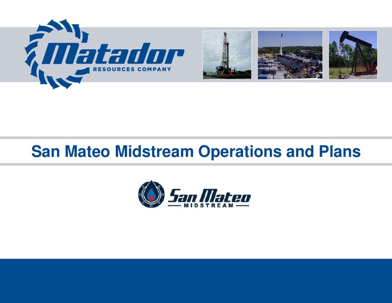 November 2019 Investor Presentation – Matador Resources Company – slide 29
