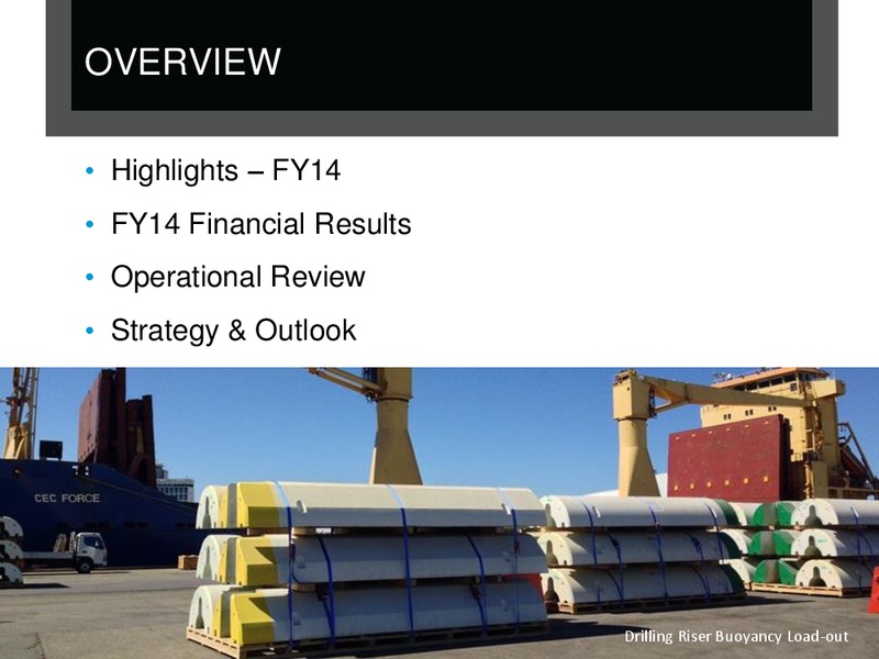 FULL YEAR 2014 RESULT – Matrix Composites & Engineering Limited – slide 2