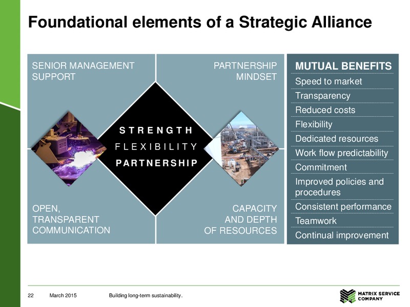 Q2 2015 EARNINGS CALL – Matrix Service Company – slide 21