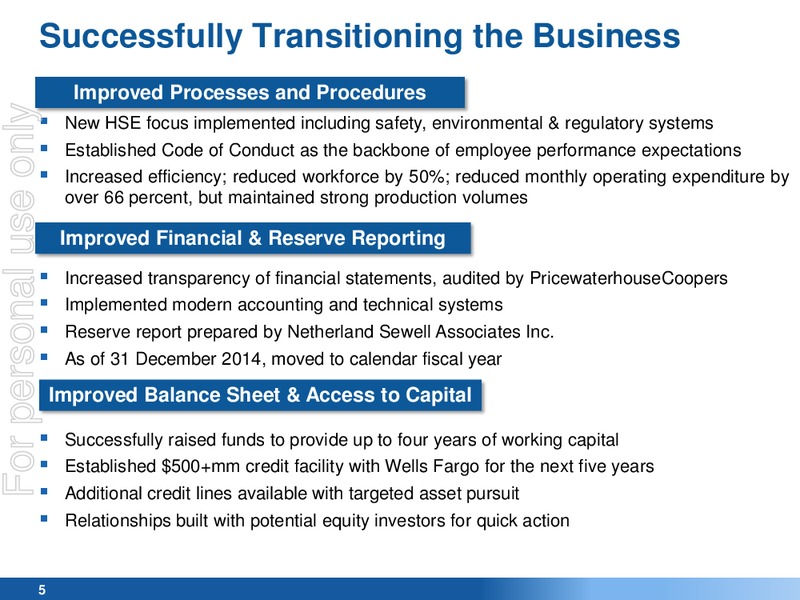 May 2015 Annual General Meeting – Maverick Drilling & Exploration Ltd – slide 5