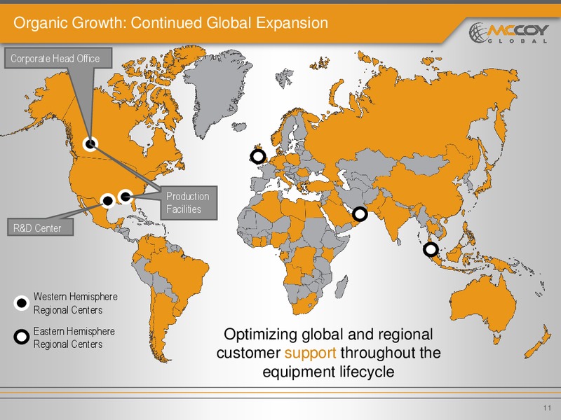 JULY 2015 INVESTOR PRESENTATION – Mccoy Global – slide 10