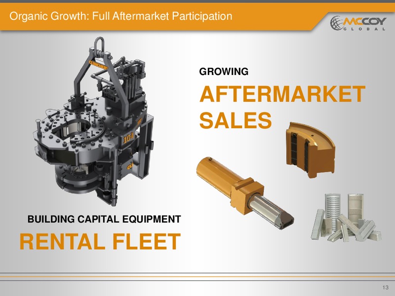 JULY 2015 INVESTOR PRESENTATION – Mccoy Global – slide 12