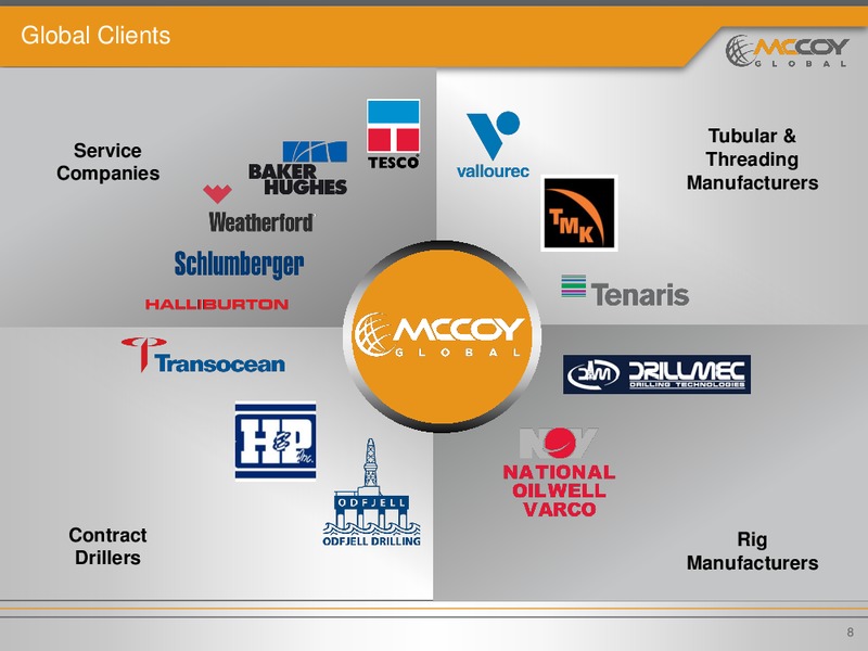 August 2015 Investor Presentation – Mccoy Global – slide 7