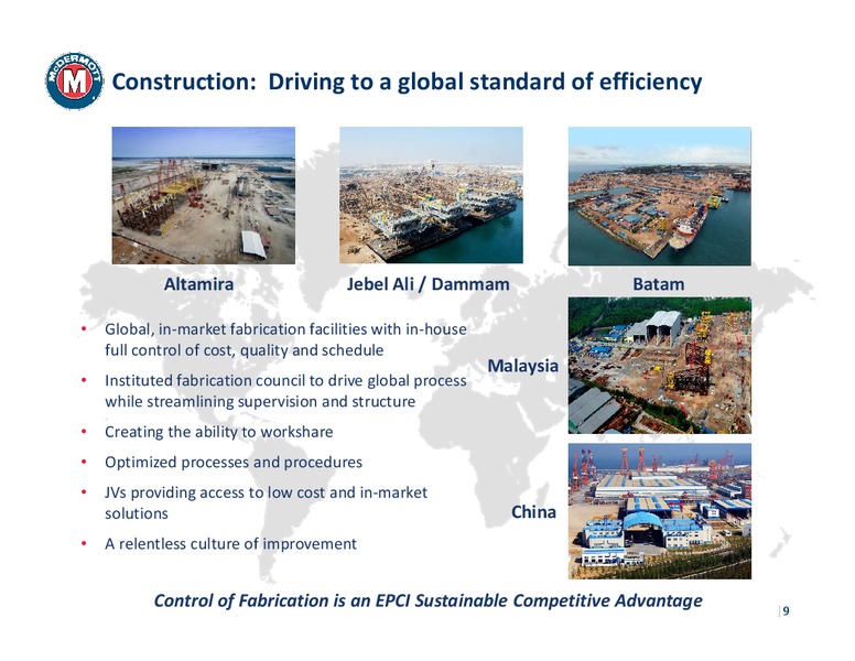 Credit Suisse Engineering and Construction Conference – Mcdermott International – slide 6