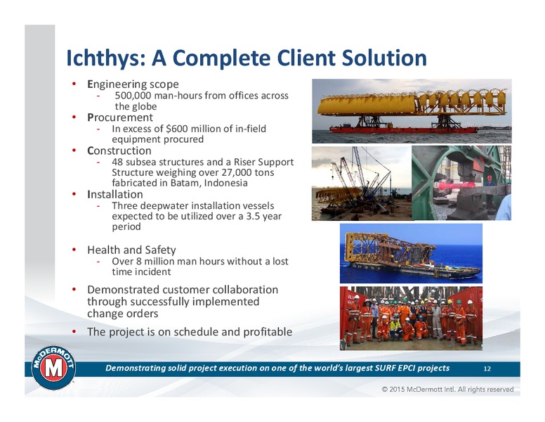 Pareto Securities Conference – Mcdermott International – slide 11