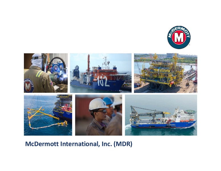 DA Davidson Conference 2016 – Mcdermott International – slide 1