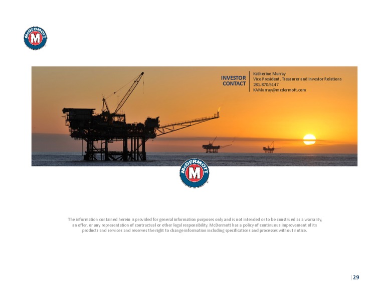 DA Davidson Conference 2016 – Mcdermott International – slide 28