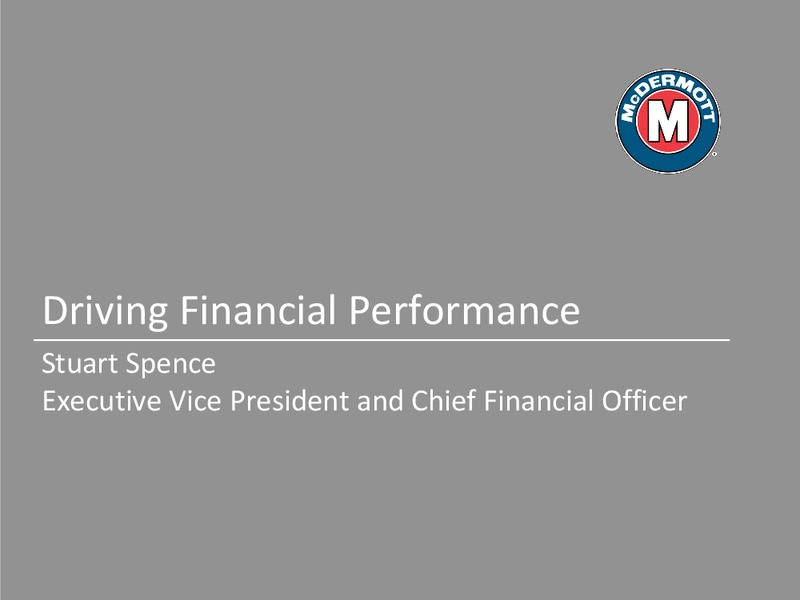 Investor Day 2015 – Mcdermott International – slide 62