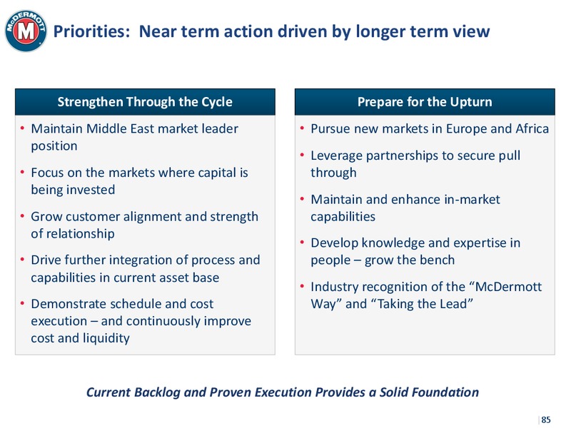Investor Day 2015 – Mcdermott International – slide 83