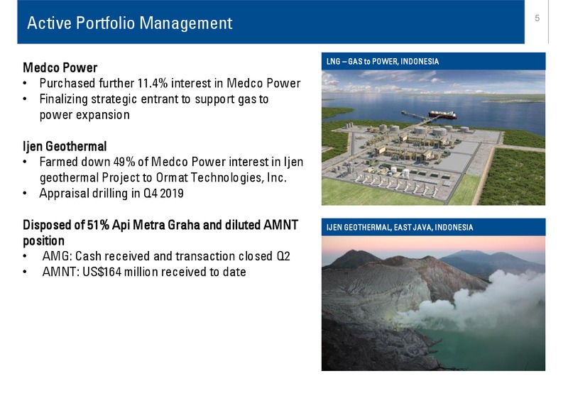 1H 2019 Company Performance – Medco Energi – slide 5