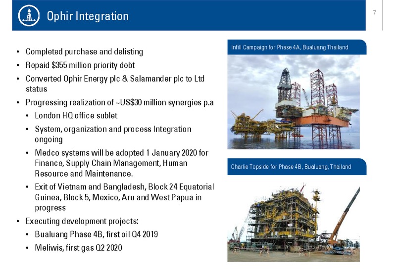 1H 2019 Company Performance – Medco Energi – slide 7