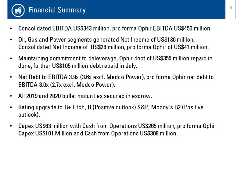 1H 2019 Company Performance – Medco Energi – slide 9