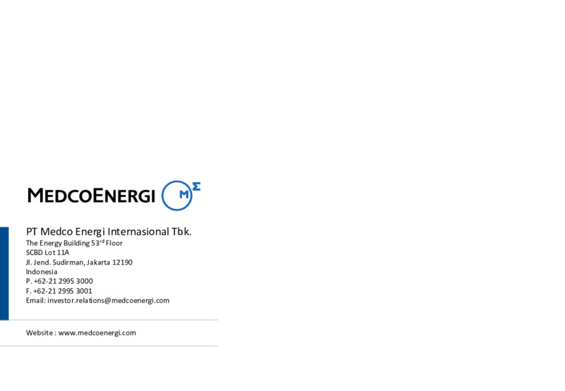 1H 2020 Company Results – Medco Energi – slide 16