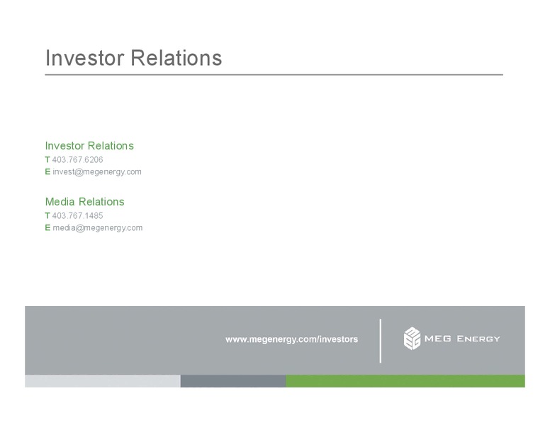 January 2020 Corporate Presentation – Meg Energy – slide 13