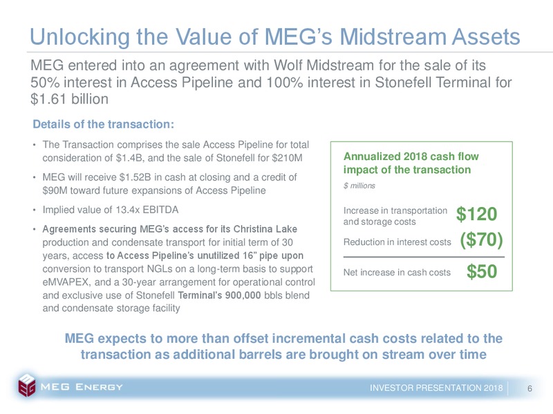 February 2018 Corporate Presentation – Meg Energy – slide 3