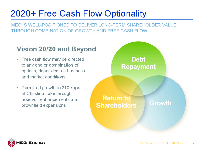 June 2018 Investor Presentation – Meg Energy – slide 4