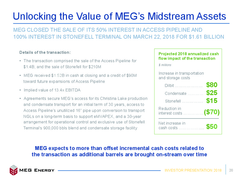 June 2018 Investor Presentation – Meg Energy – slide 17