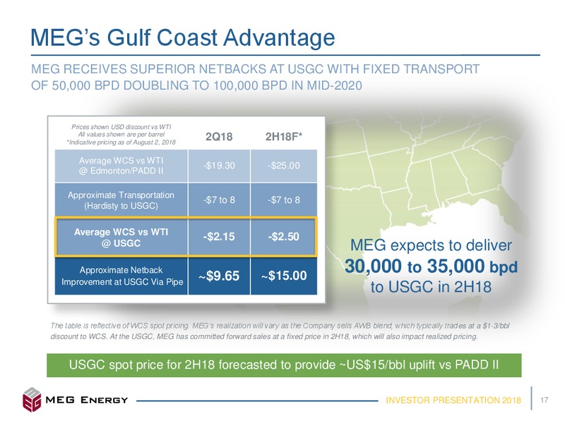 August 2018 Investor Presentation – Meg Energy – slide 14