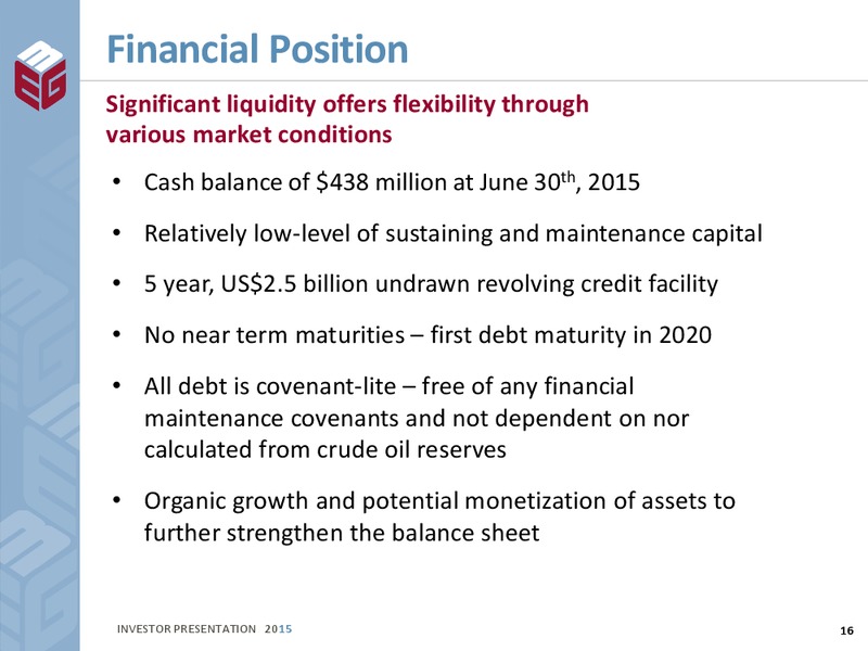 August 2015 Investor Presentation – Meg Energy – slide 14