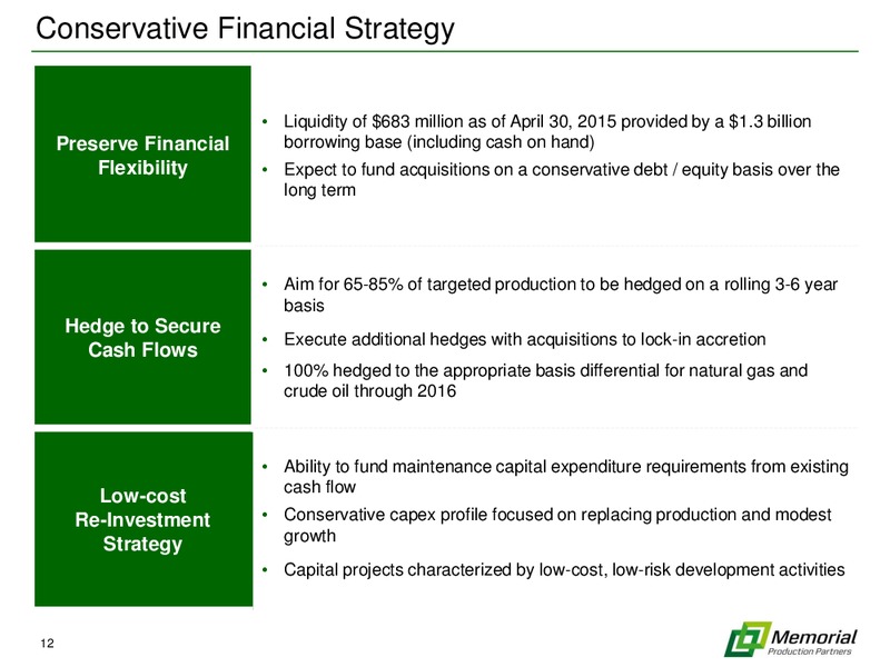 2015 NAPTP INVESTOR CONFERENCE – Memorial Production Partners Lp – slide 11