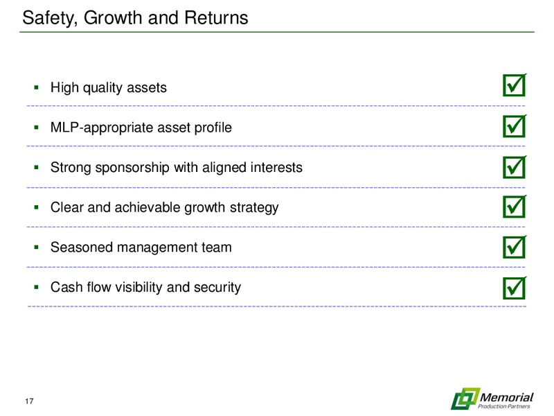 IPAA OGIS Conference – Memorial Production Partners Lp – slide 16