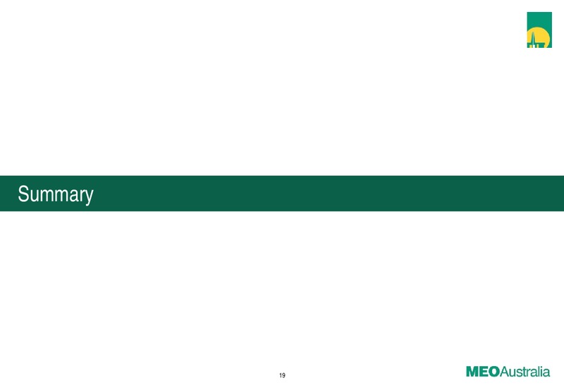 October 2015 Investor Presentation – Meo Australia Ltd. – slide 19