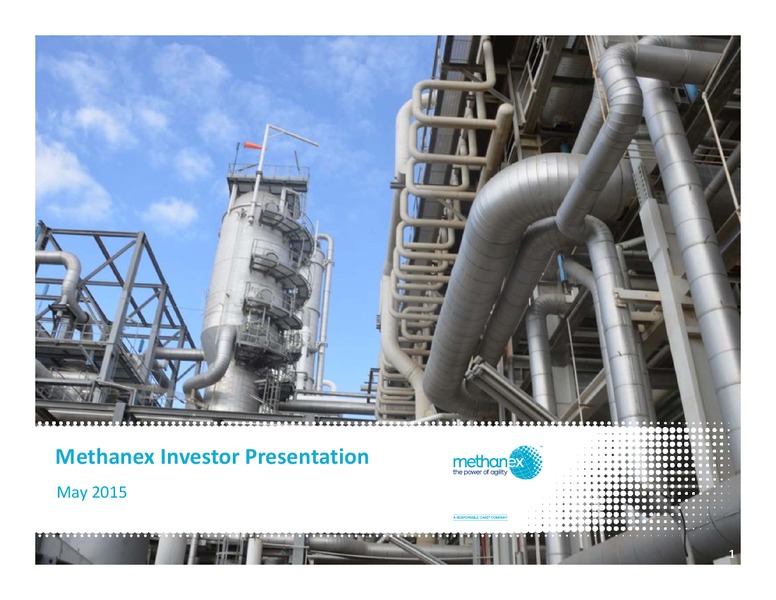 May 2015 Investor Presentation – Methanex Corp. – slide 1
