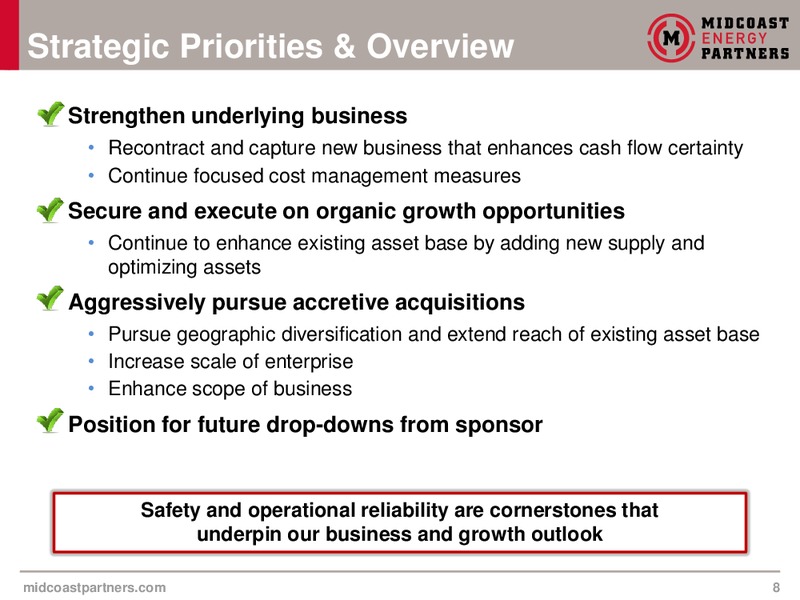 Third Quarter 2014 Earnings Presentation – Midcoast Energy Partners, L.P. – slide 7
