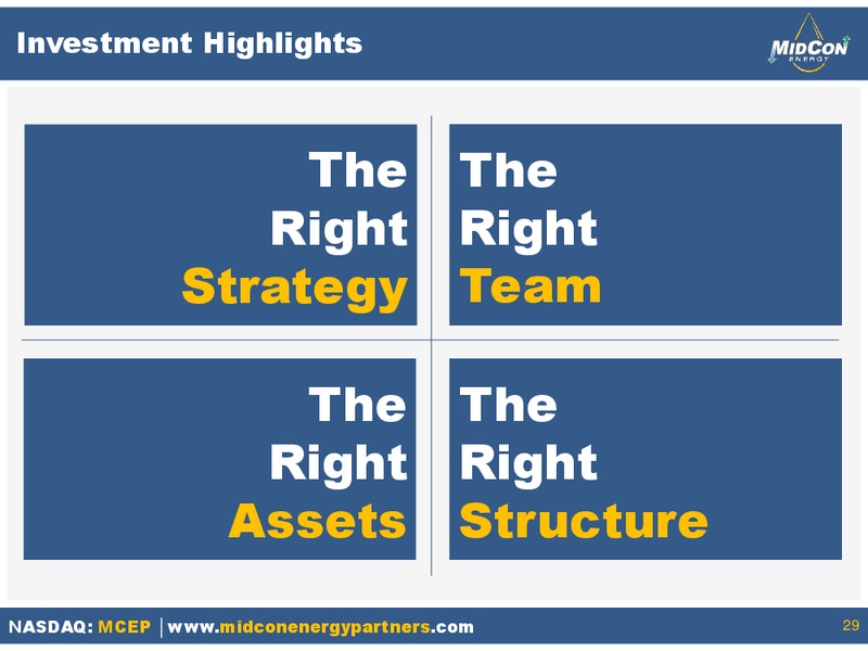 INVESTOR PRESENTATION – Mid-Con Energy Partners Lp – slide 28