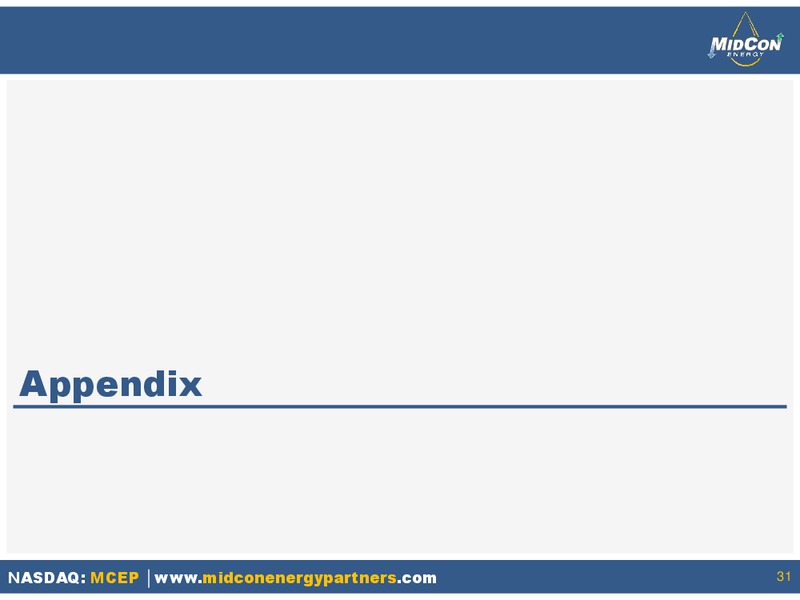 INVESTOR PRESENTATION – Mid-Con Energy Partners Lp – slide 30