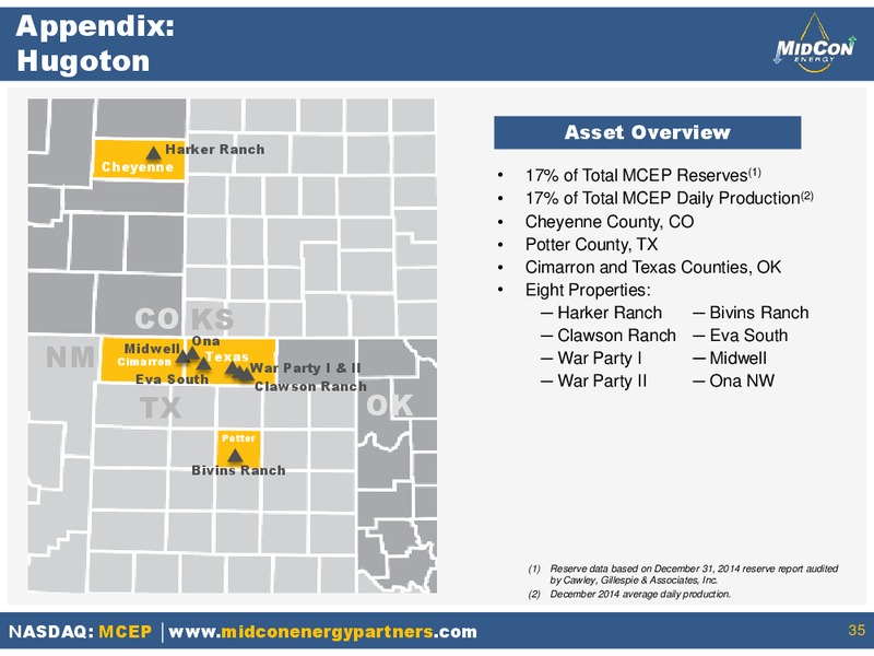 INVESTOR PRESENTATION – Mid-Con Energy Partners Lp – slide 34