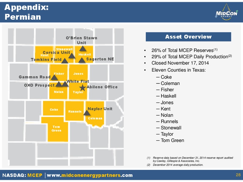June 2015 Investor Presentation – Mid-Con Energy Partners Lp – slide 26