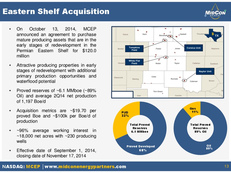 Investor Presentation – Mid-Con Energy Partners Lp – slide 12