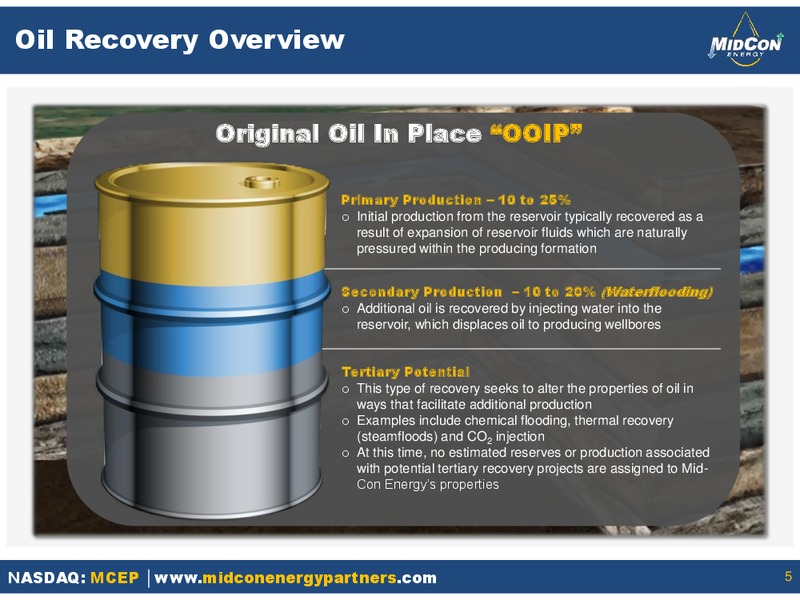 UBS MLP ONE ON ONE CONFERENCE – Mid-Con Energy Partners Lp – slide 4