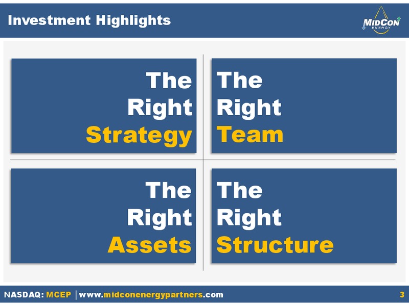 Q2 2014 EARNINGS CALL – Mid-Con Energy Partners Lp – slide 2