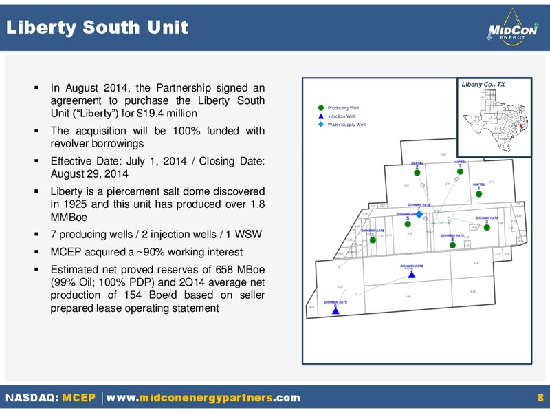 Q2 2014 EARNINGS CALL – Mid-Con Energy Partners Lp – slide 7