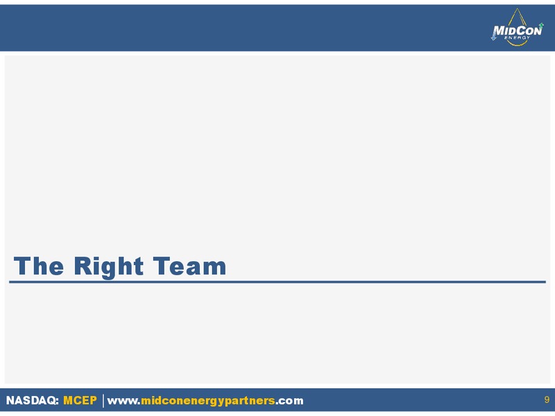 SEPTEMBER 2014 INVESTOR PRESENTATION – Mid-Con Energy Partners Lp – slide 8