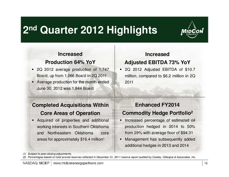 IPAA OGIS SAN FRANCISCO – Mid-Con Energy Partners Lp – slide 14