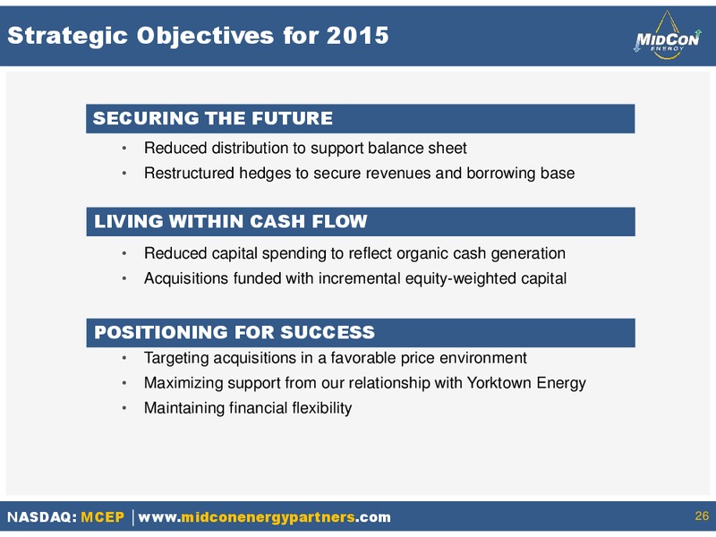 November 2015 Investor Presentation – Mid-Con Energy Partners Lp – slide 24