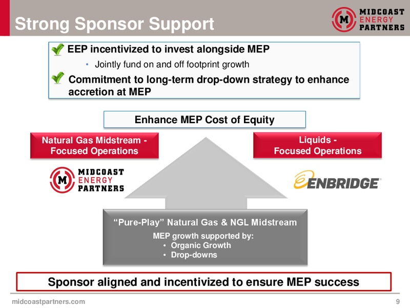 May 2015 Investor Presentation – Midcoast Energy Partners, L.P. – slide 9