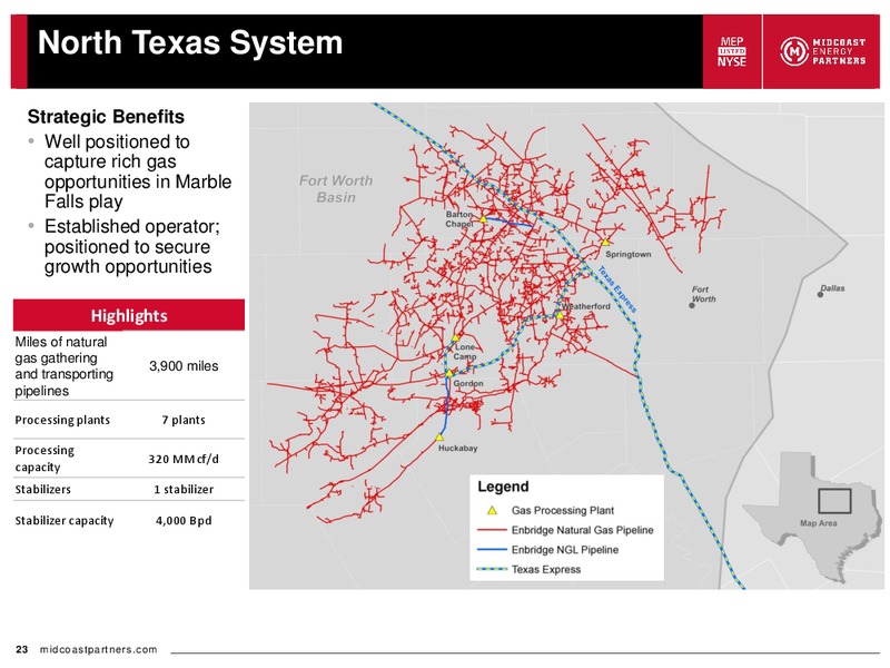 January 2016 Investor Presentation – Midcoast Energy Partners, L.P. – slide 23