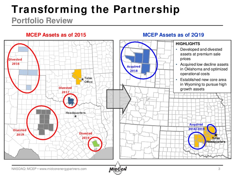 2Q 2019 Earnings Presentation – Midcon Energy – slide 2