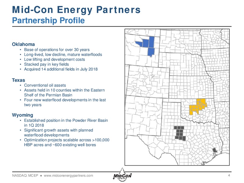 August 2018 Enercom Conference – Midcon Energy – slide 3