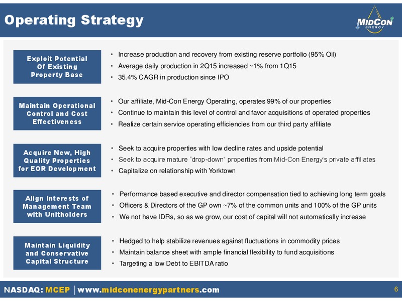 October 2015 Investor Presentation – Midcon Energy – slide 5