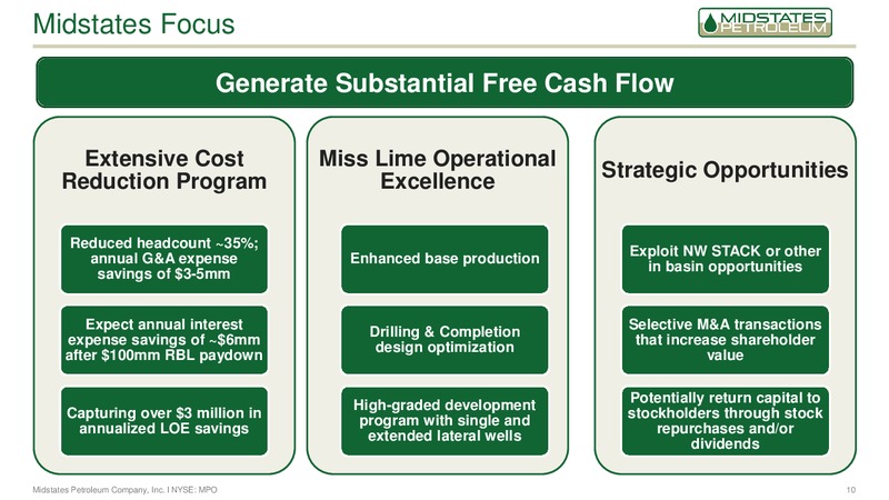 2Q 2018 Earnings Presentation – Midstates Petroleum – slide 8
