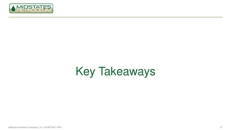 Investor Presentation   March 2017 – Midstates Petroleum – slide 25