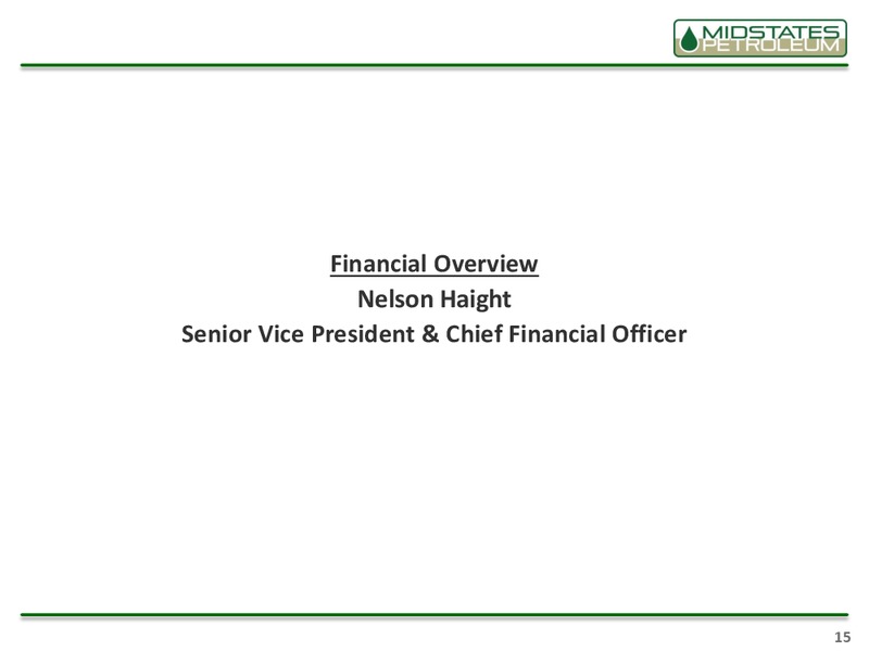 HOWARD WEIL 42ND ANNUAL ENERGY CONFERENCE – Midstates Petroleum – slide 13