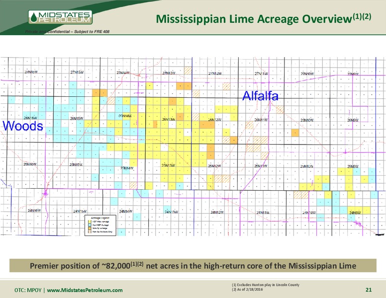 April 2016 Management Presentation – Midstates Petroleum – slide 15