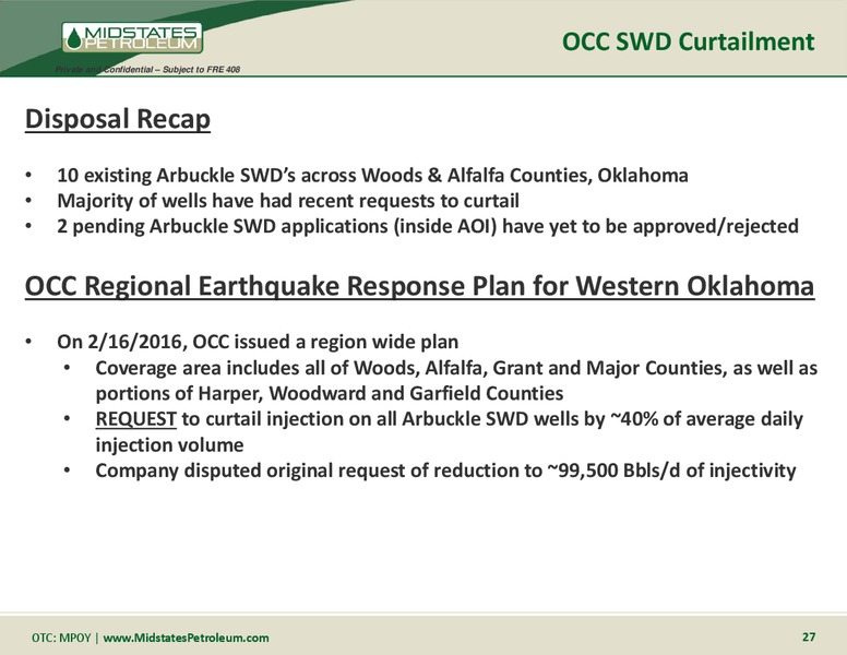 April 2016 Management Presentation – Midstates Petroleum – slide 26