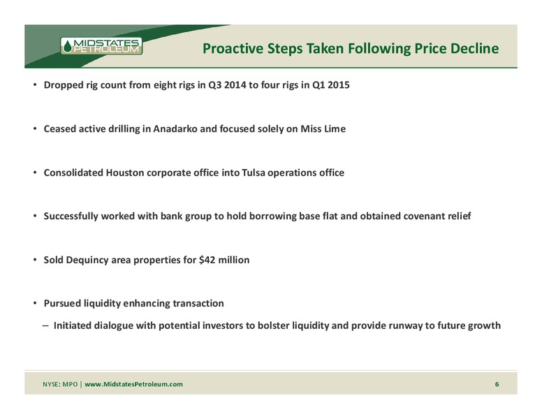 TPH 11TH ANNUAL HOTTER 'N HELL ENERGY CONFERENCE – Midstates Petroleum – slide 4